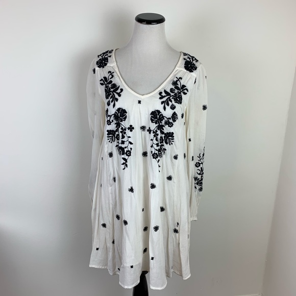 Free People White Embroidered Dress - Picture 3 of 7